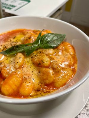 Gnocchi a'la Sorentina at Pasta Factory in Galway
