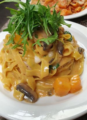 Vegan spicy Cajun  at Pasta Factory in Galway