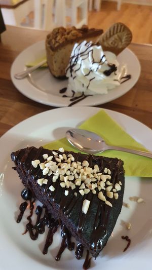 Vegan chocolate cake  at Pasta Factory in Galway