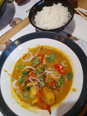 Tofu raisukaree at Wagamama in Milan