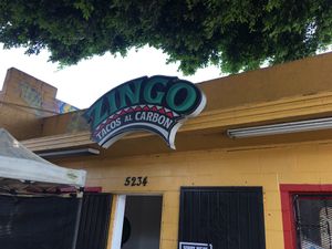 Outside Zingo Tacos  at Zingo Tacos in Los Angeles