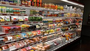 Vegan cheeses and other stuff   at Lifestyle Markets - Downtown Victoria in Victoria