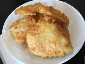 Tempura Yam at Just Delicious Japanese Bistro in Summerland