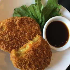 Potato Croquette at Just Delicious Japanese Bistro in Summerland