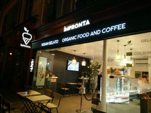 At night at Impronta in Paris