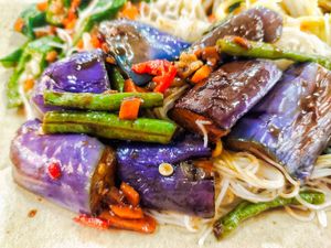 Eggplants at Wan Yuan 萬緣齋 - Greenwich Drive in East Singapore
