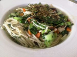 mushroom pesto noodles at Coolife Owl 貓頭鷹藝品蔬食館 - Māotóuyīng in New Taipei City