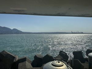 View of the river delta.   at Coolife Owl 貓頭鷹藝品蔬食館 - Māotóuyīng in New Taipei City