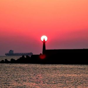 今日的夕陽美景 at Coolife Owl 貓頭鷹藝品蔬食館 - Māotóuyīng in New Taipei City