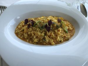 Vegan rice dish at Villa Venecia Hotel in Benidorm