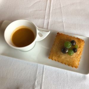 Soup and souffle at De Oude Sluis in Groningen