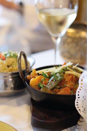 CURRY DE VERDURAS CON JENGIBRE at Crown of India in Altea