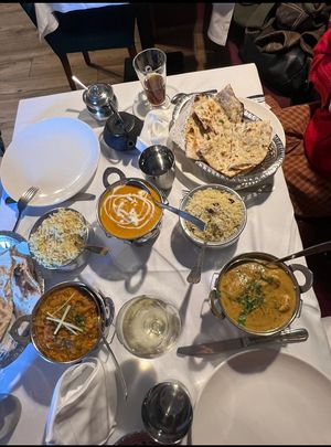not everything in the picture is vegan at Crown of India in Altea