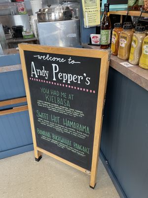 Daily vegan pancake special  at Andy Pepper's in Oley