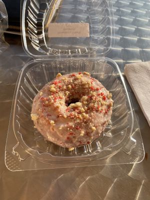Vegan Treats donut!  at Andy Pepper's in Oley