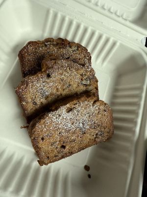 banana walnut french toast (made vegan)  at Andy Pepper's in Oley
