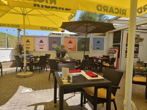 Terrace at back at Groenendijk Weert in Weert