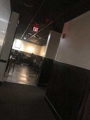 Where the more casual dining area is at The Melting Pot in White Plains