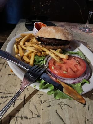 Impossible burger  at Cato's Ale House in Oakland