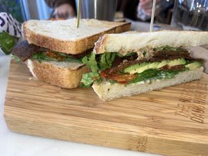 The B.L.A.T with adzuki bacon  at The Butcher's Daughter in Brooklyn