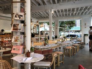 Beautiful space at The Butcher's Daughter in Brooklyn