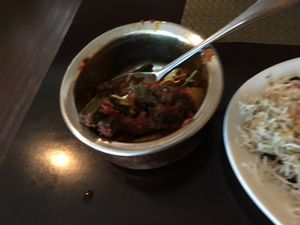 Okra masala at Butter Chicken Hut in Stony Plain