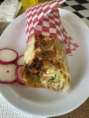 Burrito de Asada  at El Michoacano Ice Cream and Mexican Food in Des Moines