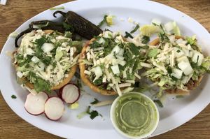 Sopes  at El Michoacano Ice Cream and Mexican Food in Des Moines