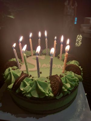 Choc mint oreo cake at Biscotti House in Chiang Mai