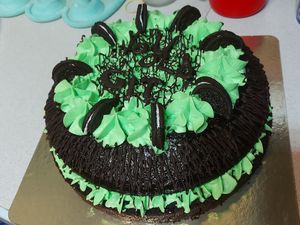 Choc mint oreo cake at Biscotti House in Chiang Mai