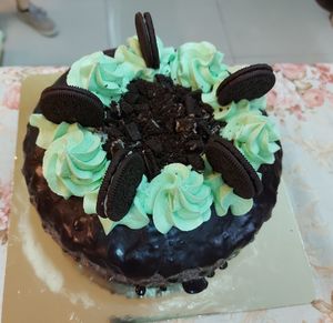 Mint choc oreo cake at Biscotti House in Chiang Mai
