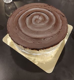 Chocolate coconut cake at Biscotti House in Chiang Mai