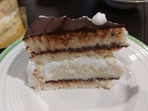 Chocolate coconut cake at Biscotti House in Chiang Mai