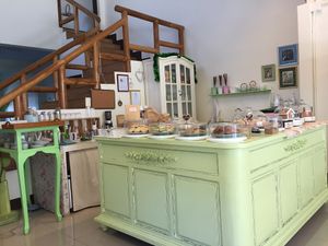 Cake counter at Biscotti House in Chiang Mai