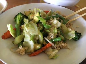 Vegetable stir fry at Mojave Thai Cuisine in Mojave