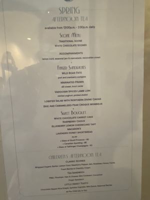 Tea  at Fairview in Lake Louise