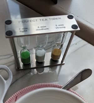 Tea steeping timers at Fairview in Lake Louise