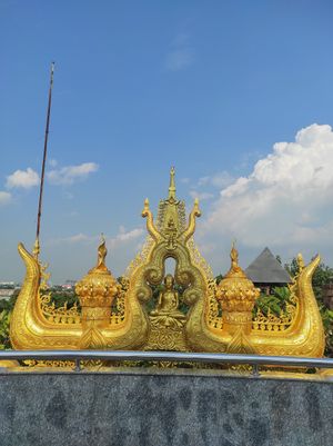 Building last floor at Santi Asoke Temple Community in Bangkok