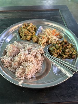 More yum food  at Santi Asoke Temple Community in Bangkok