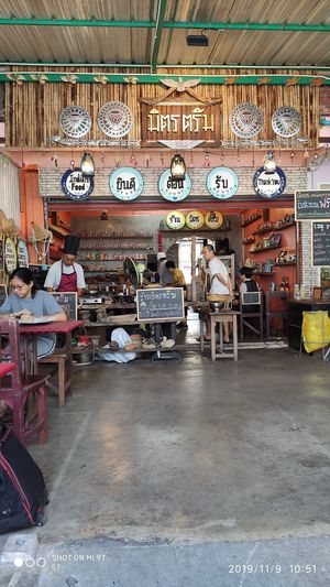 Indian food at Santi Asoke Temple Community in Bangkok