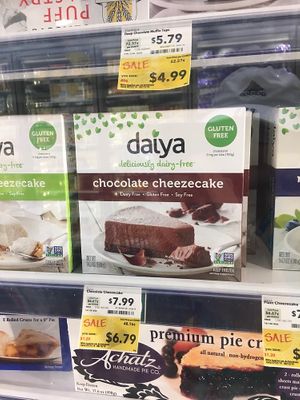 Vegan chocolate cheesecake at Whole Foods Market in Alexandria