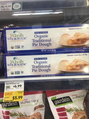 Vegan pie dough at Whole Foods Market in Alexandria