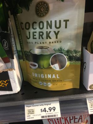 Vegan jerky at Whole Foods Market in Alexandria