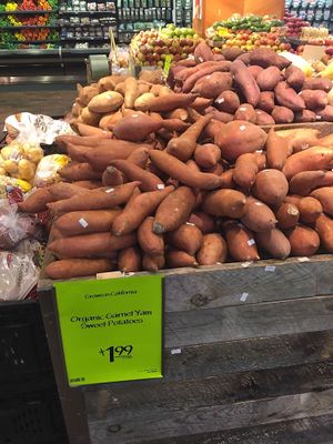 Sweet potatoes at Whole Foods Market in Alexandria