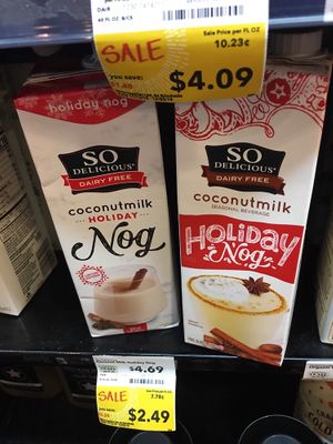 Vegan egg nog at Whole Foods Market in Alexandria