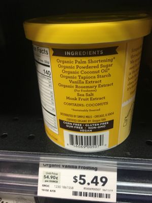 Vegan label at Whole Foods Market in Alexandria