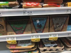 Vegan mock meats at Whole Foods Market in Alexandria