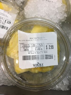 Precut pineapple at Whole Foods Market in Alexandria