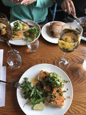 Flora tea and avocado toast  at Cafe Eighty2 in Drumnadrochit