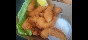 Breaded scampi prawns at Northcote Fish & Chips in Northcote